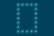 Rectangular frames of snowflakes, a Decorative Illustration by Tati_Kli (Thumbnail 2 of 4)