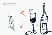 Wine vector Illustrations, a Food Illustration by dicreate (Thumbnail 5 of 8)