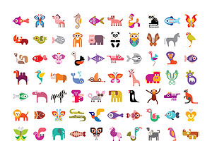 Animal Vector Icon Set