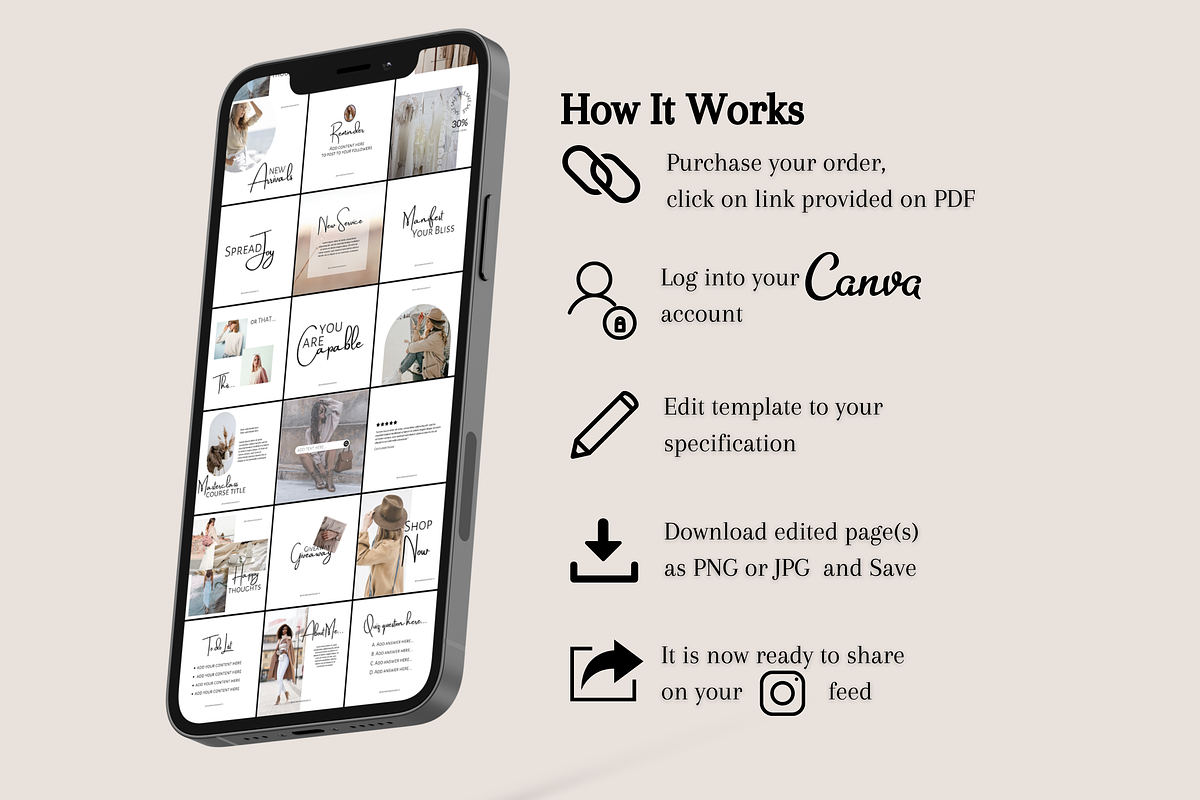 Light Minimal Instagram Templates, a Social Media Template by Faytemplates (Photo 7 of 8)