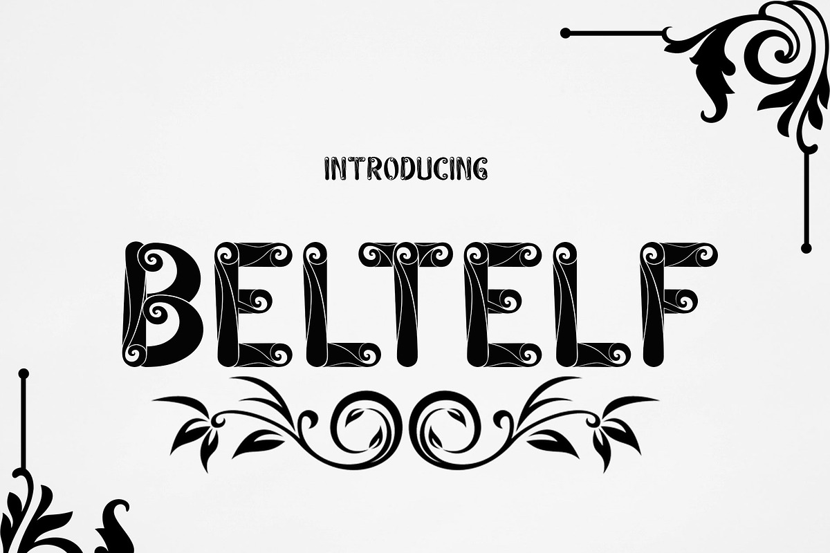 Beltelf, a Symbol Font by Canden Meutuah (Photo 1 of 6)