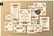 Vintage Floral Wedding Suite, an Invitation Template by Neermana (Thumbnail 1 of 4)