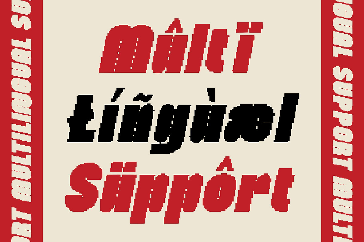 Bamboly Pixel, a Sans Serif Font by Craft Supply Co. (Photo 6 of 8)