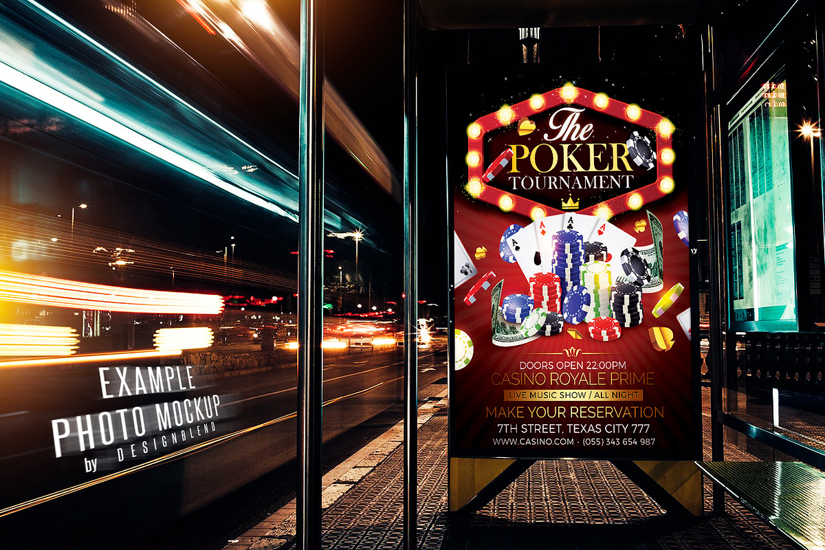Poker Tournament Flyer Template PSD, a Flyer Template by designblends@gmail.com (Photo 3 of 3)