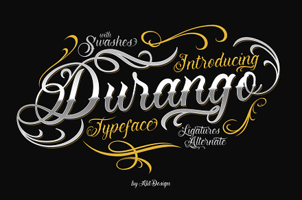 Durango Typeface, a Script Font by alit design