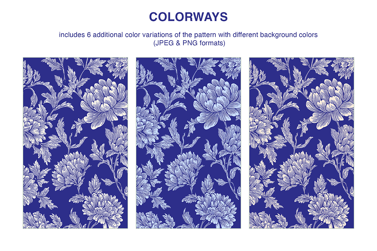 Porcelain Delicate Floral Pattern, a Pattern Graphic by Mariia Kovalchuk (Photo 6 of 14)