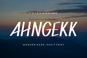 Ahngekk Font