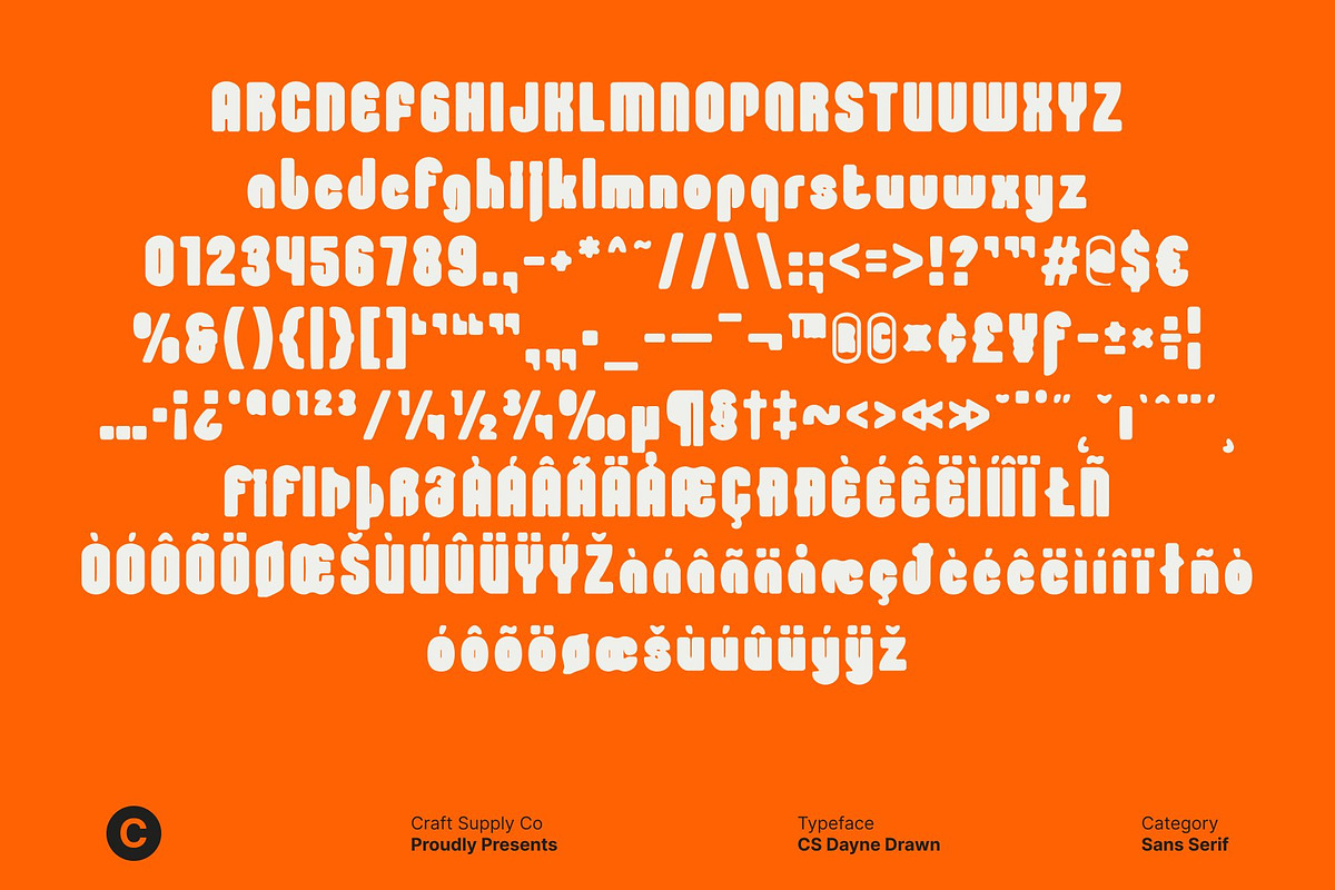 CS Dayne Drawn, a Sans Serif Font by Craft Supply Co. (Photo 8 of 8)