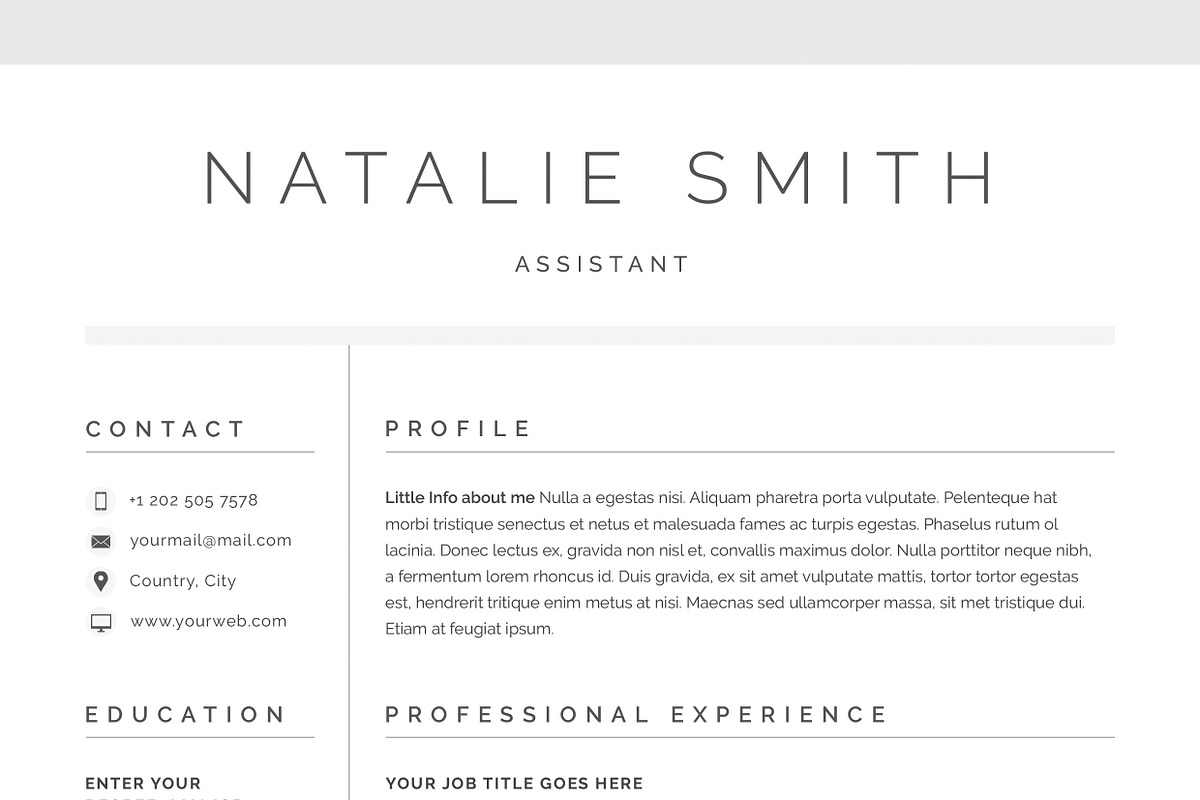 Word Resume & Cover Letter Template, a Resume Template by DemeDesign (Photo 5 of 7)