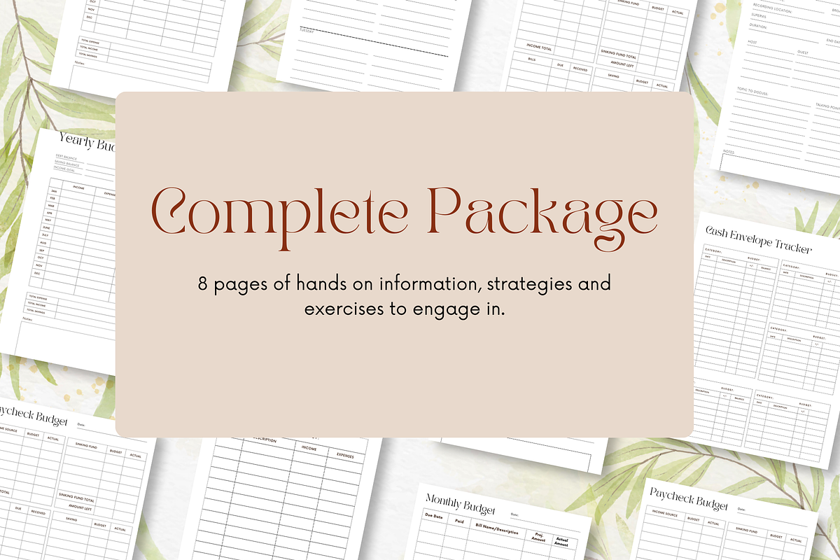 Paycheck Budget Planner Canva + PDF, a Stationery Template by Designbudy (Photo 7 of 7)