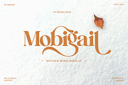 Mobigail - Modern Retro Stylish, a Serif Font by Qweera Studio (Thumbnail 1 of 12)