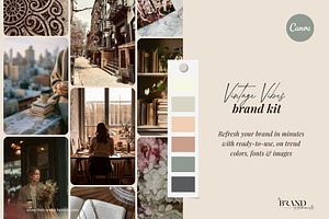Vintage Vibes Brand Kit Vol 2, a Branding & Logo Template by The Brand Alchemists