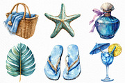 Sea Summer Azura Coast Clipart, an Illustration by Craft Nest (Thumbnail 4 of 6)
