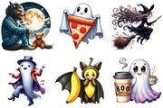 Funny Halloween Clipart, an Illustration by Pixels.Craft (Thumbnail 6 of 9)