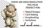 Summer Funny Capybara Clipart, an Illustration by Daily.Designs (Thumbnail 2 of 8)