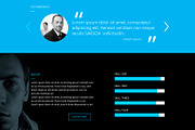Photographer One Page Website PSD, a Landing Page Template by PRtopdesign (Thumbnail 3 of 4)