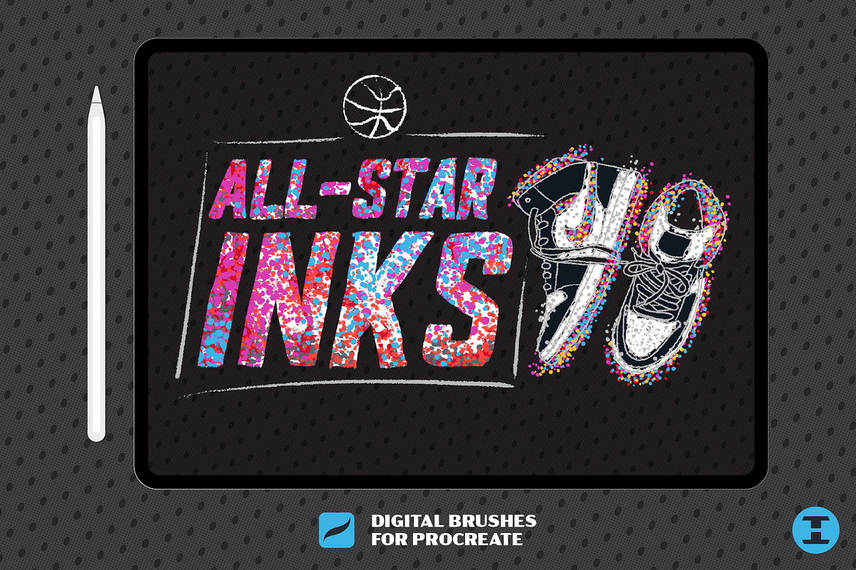 All-Star Inks Procreate Brushes, a Brush Add-On by Tim Hankins Design (Photo 1 of 5)