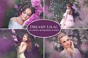 Dreamy Lilac photo overlays, a Layer Style Add-On by BrownLeopard (Thumbnail 1 of 7)