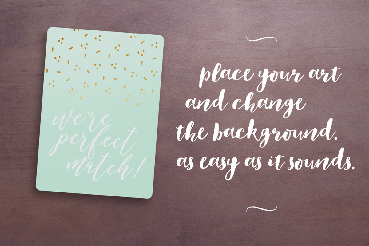 Card Mockup w/ Rounded Corners, a Print Template by Hype Your Prints (Photo 3 of 4)