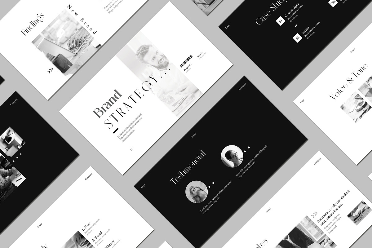 Brand Strategy Presentation Template, a Presentation Template by White Graphic (Photo 7 of 8)