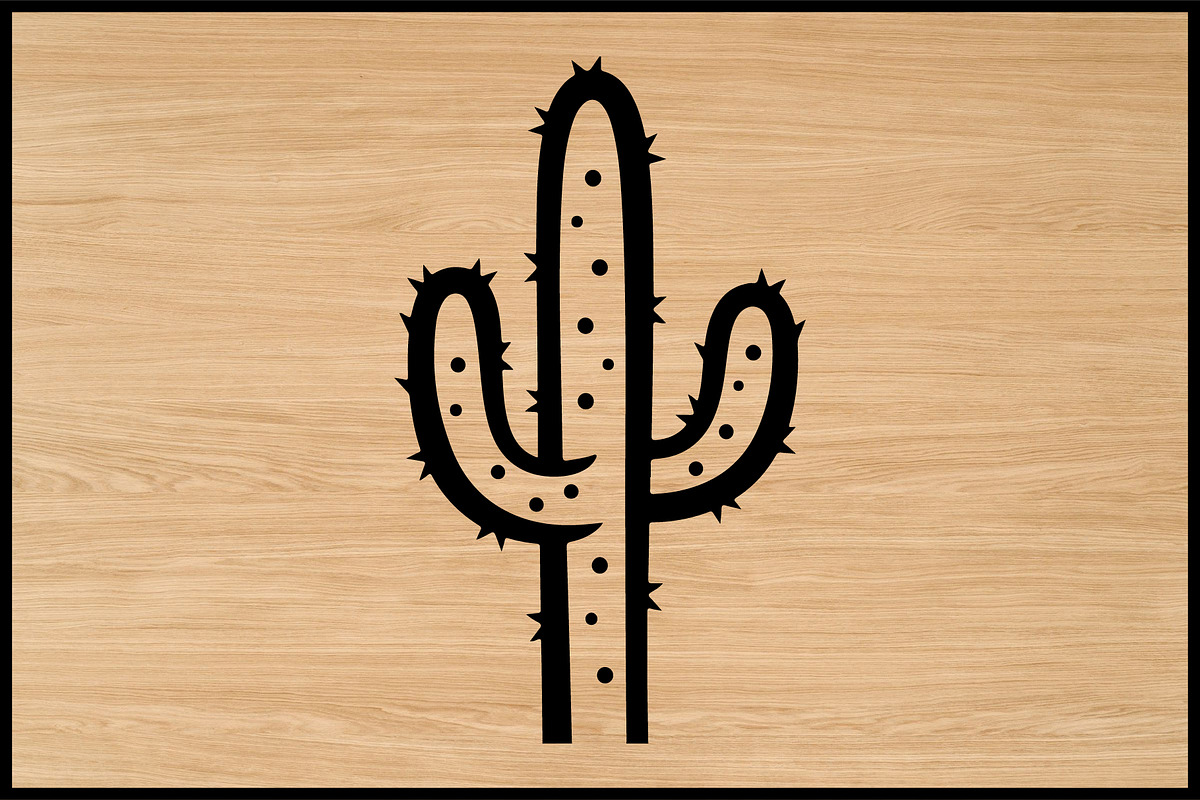 50 Cactus Silhouette Clipart Set, an Illustration by yasushie (Photo 4 of 4)