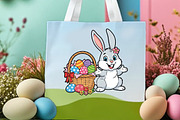 Easter Bunny With Egg PNG, an Illustration by DreamArtGraphic (Thumbnail 3 of 4)
