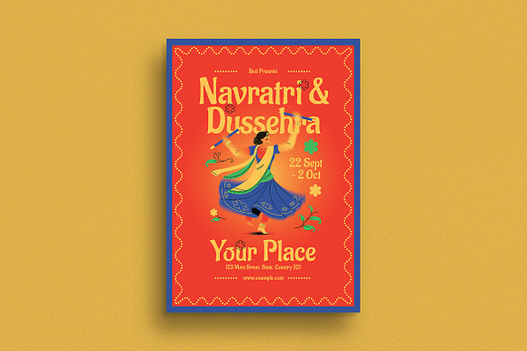 Navratri & Dushera Event Flyer preview 4