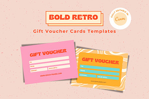 Retro-Chic Gift Voucher Templates, a Card Template by Hell Yeah Designs