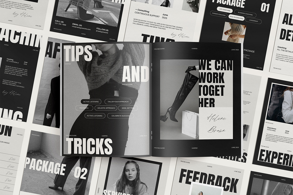 HARPER Services & Pricing Guide, a Marketing Template by Amaré Creative (Photo 4 of 9)