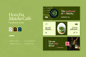 Honcha - Facebook Cover, a Social Media Template by VUNIRA