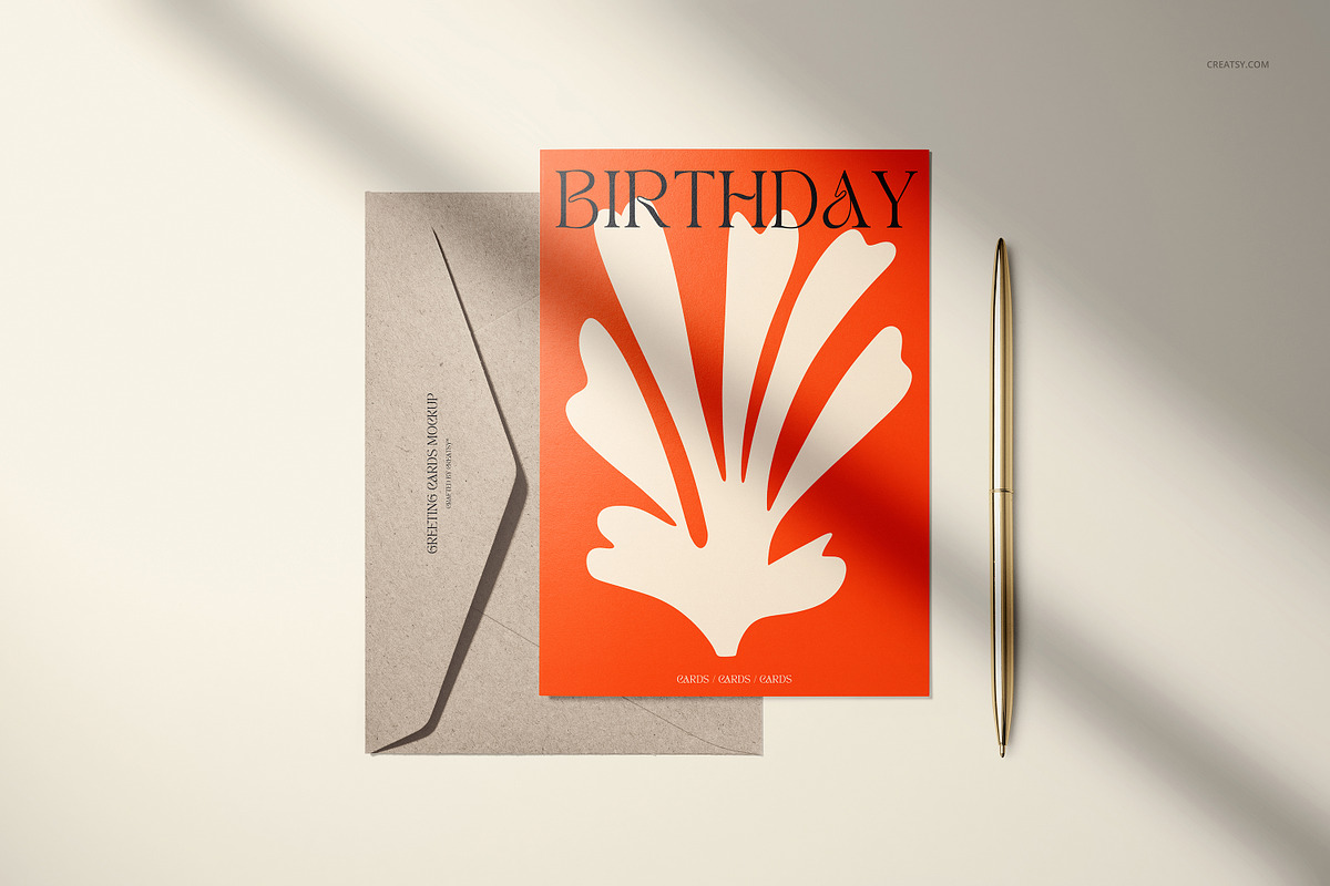 5x7 Folded Greeting Cards Mockup Set, a Merchandise Mockup by creatsy5 (Photo 15 of 33)