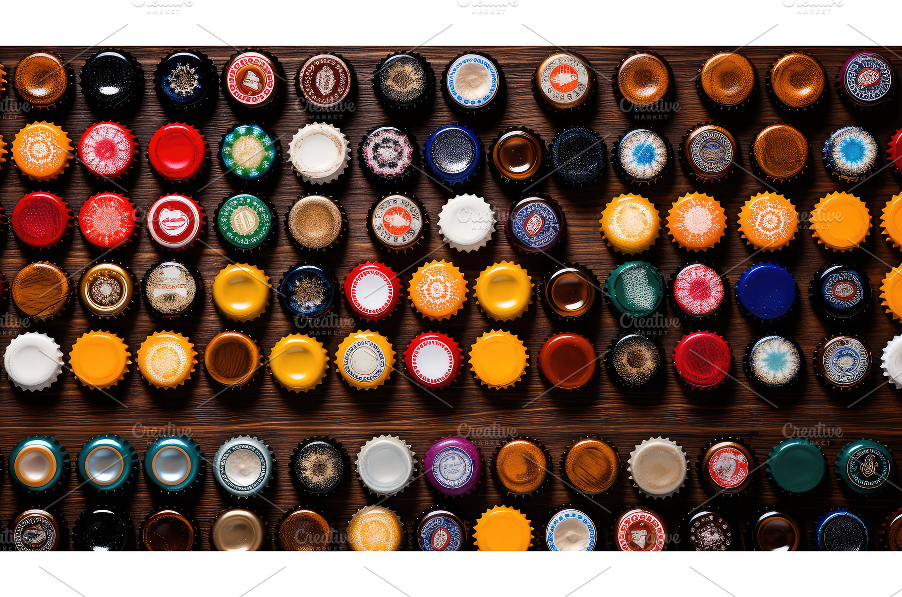design beer bottle top ai generated, a Food & Drink Photo by pikepicture