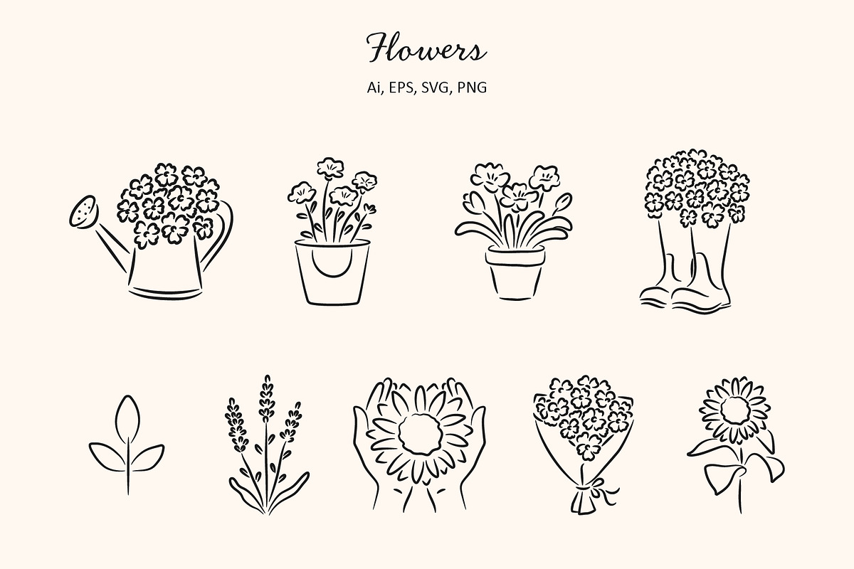 Farmers market illustration set, an Object Illustration by NatalieArtShop (Photo 8 of 16)