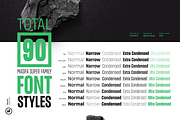 Masifa Ultra Condensed Family, a Sans Serif Font by Hurufatfont (Thumbnail 2 of 15)