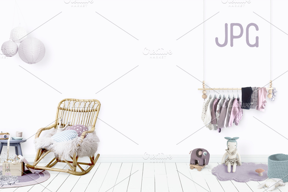 Kids Room Wall/Frame Mock Up 25, a Print Template by Whimsicality (Photo 4 of 4)