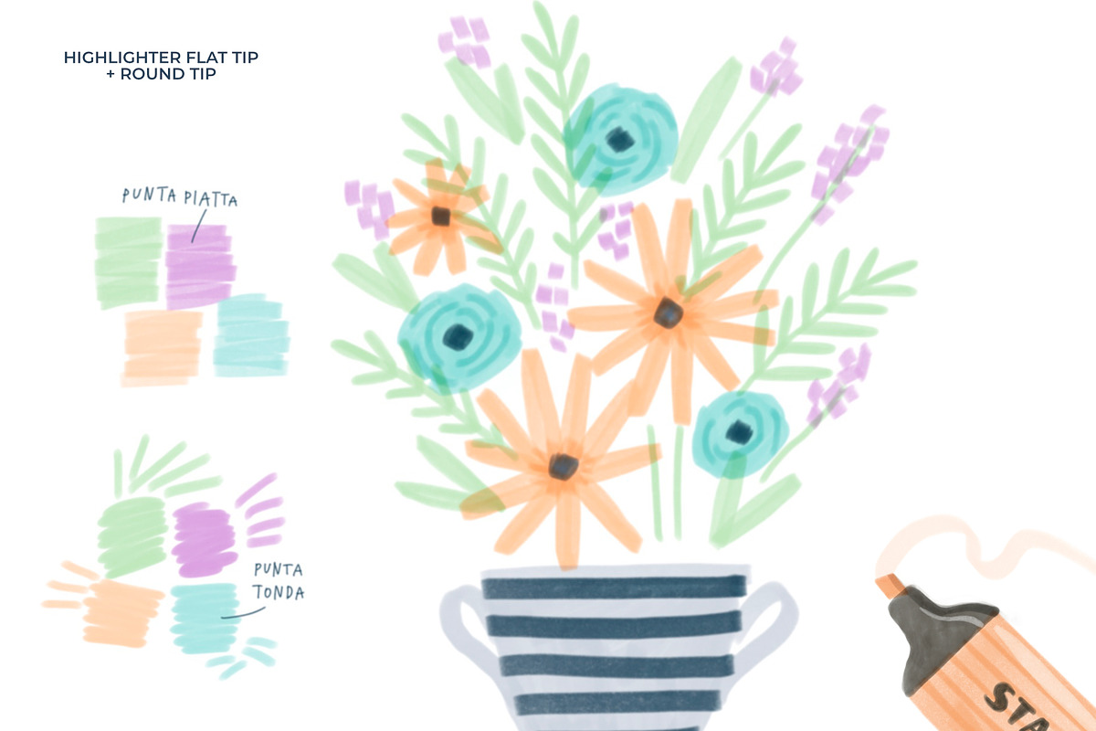 Markers Procreate Brush Set, a Brush Add-On by Insalata Illustrata (Photo 4 of 12)