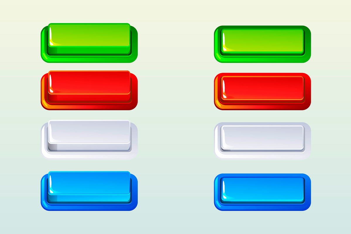 Push Buttons for Web Design Element, a Templates & Theme by BabySofja