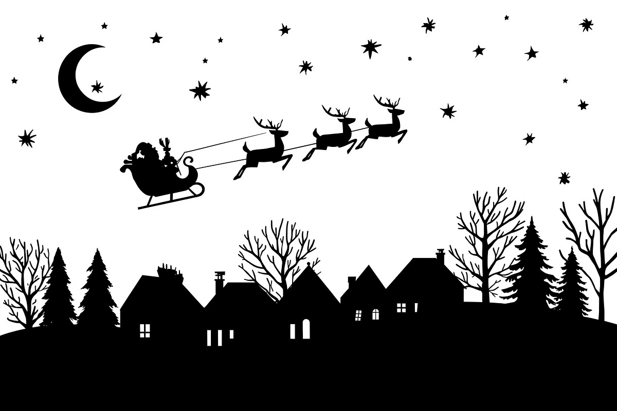 Christmas Sky Vector Collection, an Illustration by jahid234 (Photo 5 of 20)