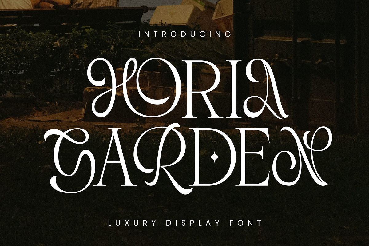 Horia Garden - Luxury Food Fonts, a Serif Font by Randi Irvan | Rvandtype (Photo 1 of 12)