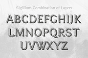 Sigillium - carved flare serif fonts, a Serif Font by AveNa (Thumbnail 2 of 14)