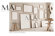 Vintage Frame Mockup Bundle Set of 9, a Household Mockup by Mockup Art Atelier (Thumbnail 3 of 18)
