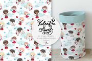 Valentine Cupid Seamless Patterns, a Pattern Graphic by KaramfilaS (Thumbnail 11 of 12)