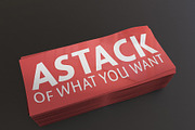 Stack of paper mock-up, a Mockup by mockupbank (Thumbnail 2 of 8)