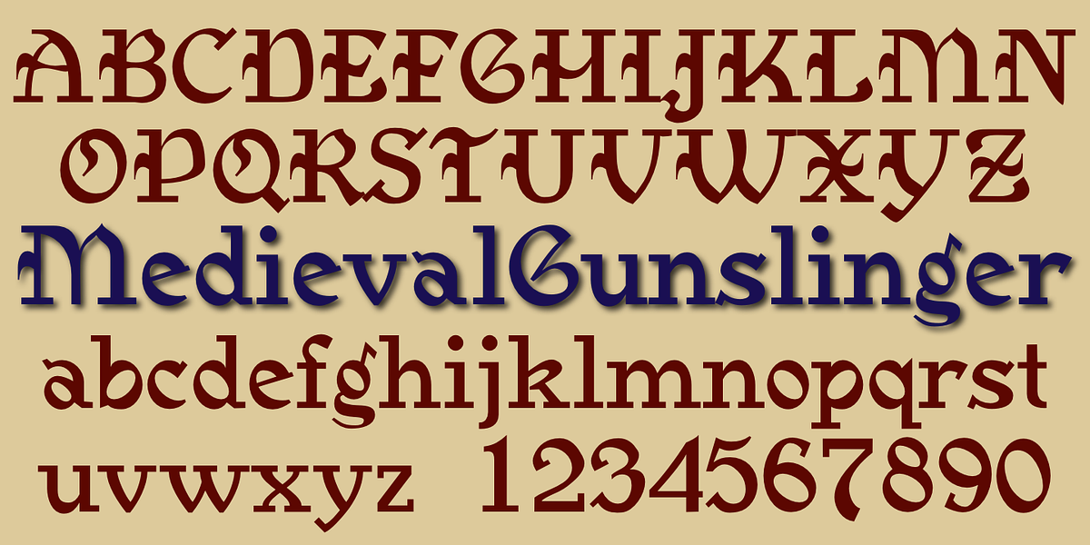 Medieval Gunslinger, a Blackletter Font by Ingrimayne Type (Photo 2 of 5)