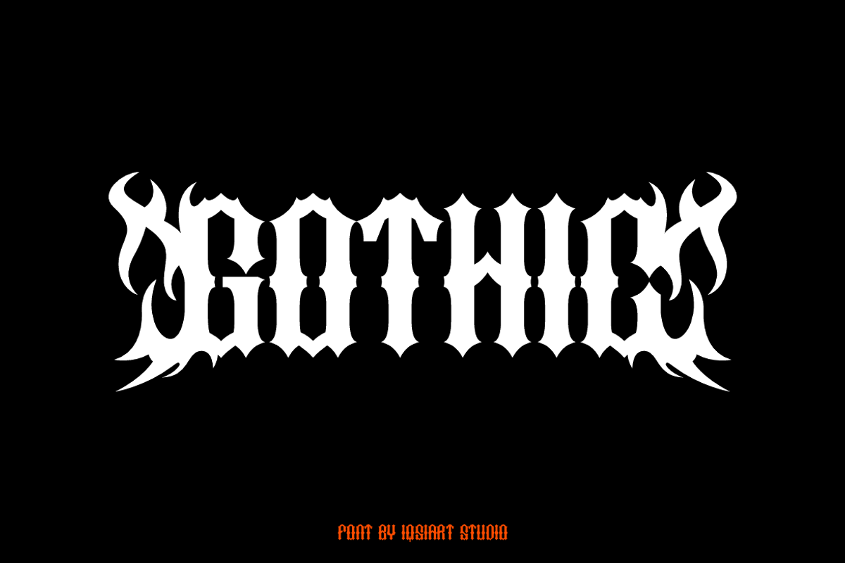Scomgah Gelojas - Medieval Font, a Blackletter Font by Iqsiart Studio (Photo 2 of 9)