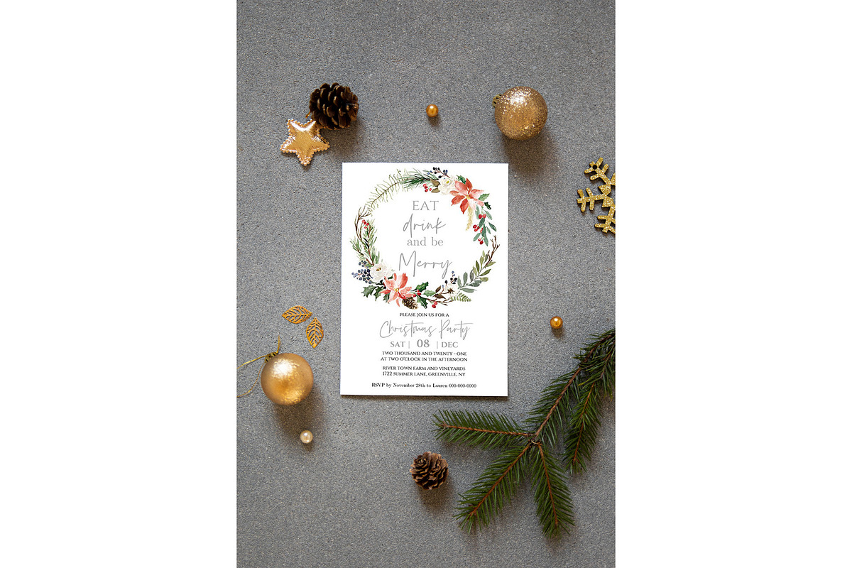 Сhristmas 5x7 Card Mockup, a Product Mockup by ILoveMockupDesign (Photo 7 of 9)