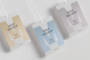 Clothes label tag blank white mockup, an Advertising Mockup by Olha Klein (Thumbnail 1 of 3)