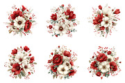 Whimsical spring flower clipart, an Illustration by SinaCreation (Thumbnail 3 of 11)