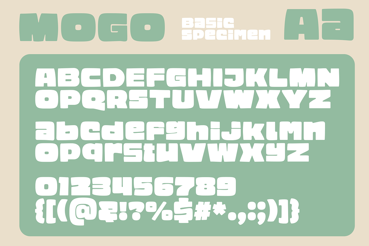 MOGO - Super Chunky Hand Drawn Font, a Handwritten Font by Surplus Type Co (Photo 2 of 7)