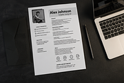 MODERN RESUME TEMPLATE (R17), a Resume Template by dulchaer29 (Thumbnail 1 of 4)